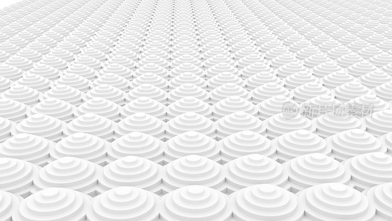 白色几何纹理- 3d渲染